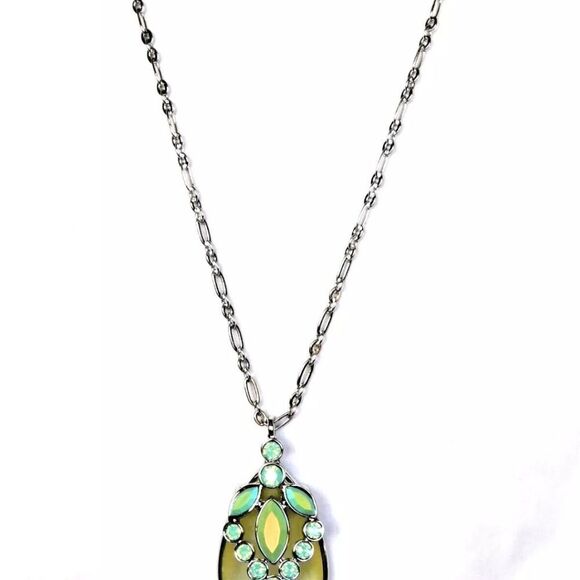 Beautiful Lia Sophia "CRYSTAL COVE"  Pendant Necklace,  30-33", NWOT - Picture 2 of 12